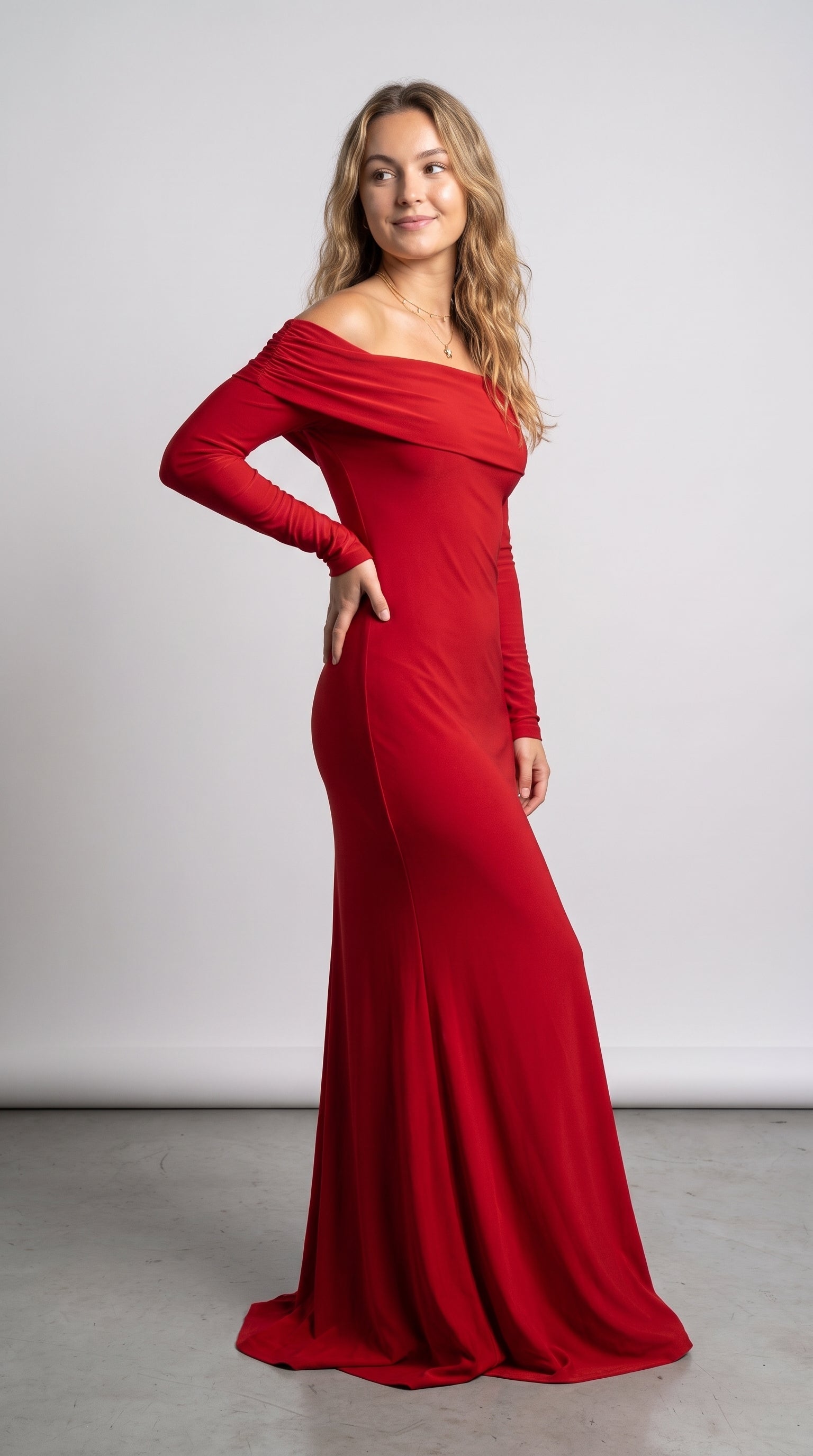 Elegant Off-Shoulder Maxi Dress