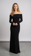 Elegant Off-Shoulder Maxi Dress