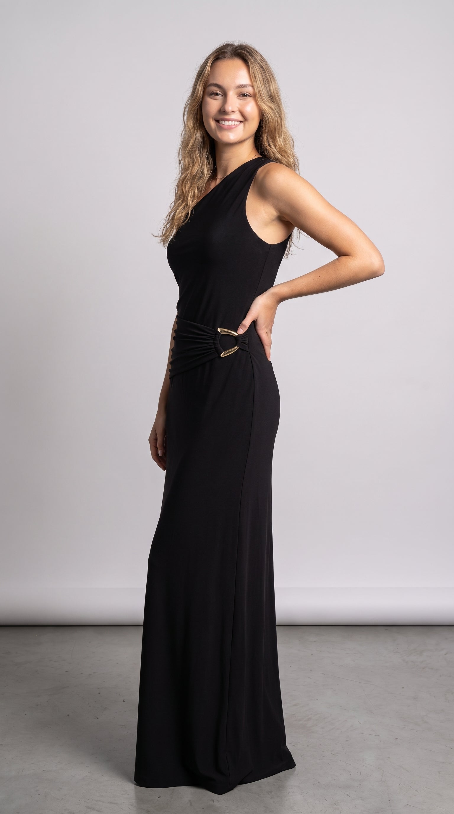 Celeste One-Shoulder Maxi Dress